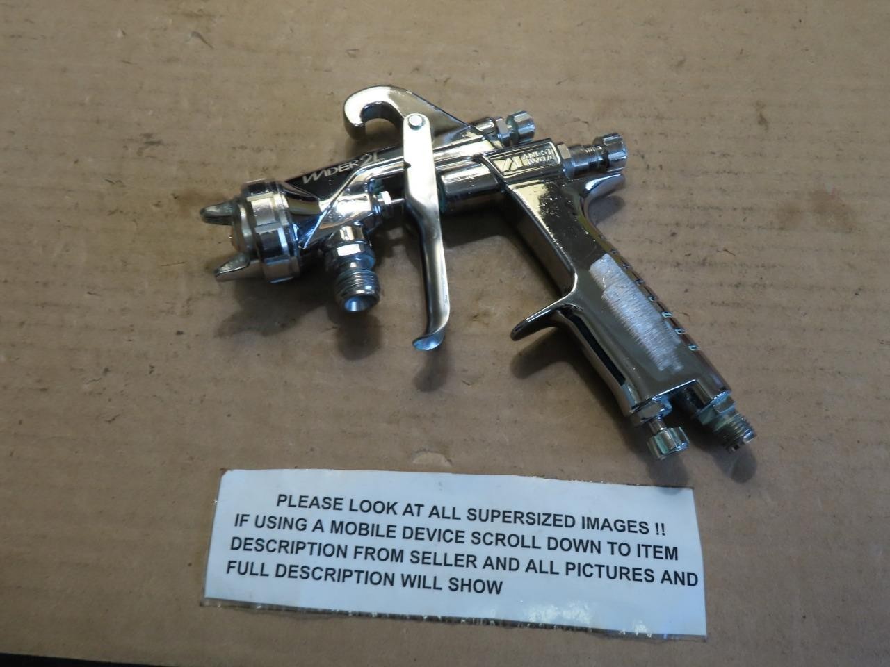 ANEST IWATA 1.2mm TIP  HVLP Pressure Feed Spray Gun WIDER2L VERY CLEAN JAPAN