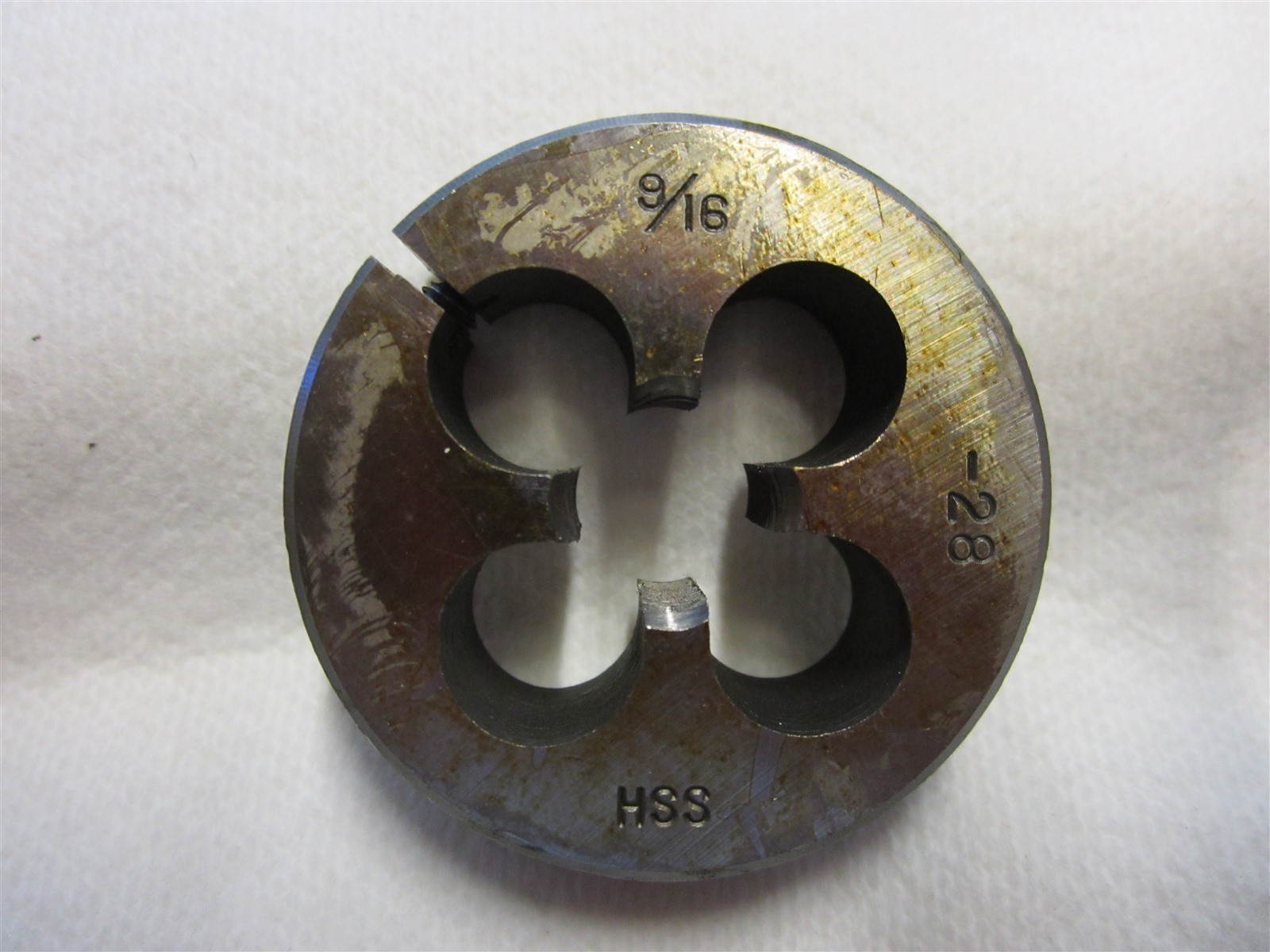 9/16-28 UNS Thread 2" Outer Diameter Adjustable Round Die High Speed Steel