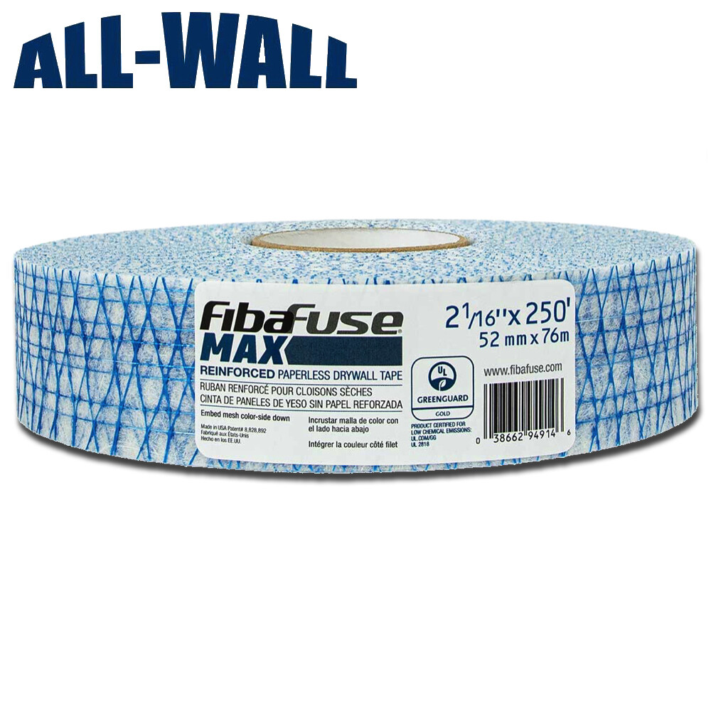 Fiba-Fuse MAX Reinforced Fiber Porous Drywall Tape - Extra Crack Resistance