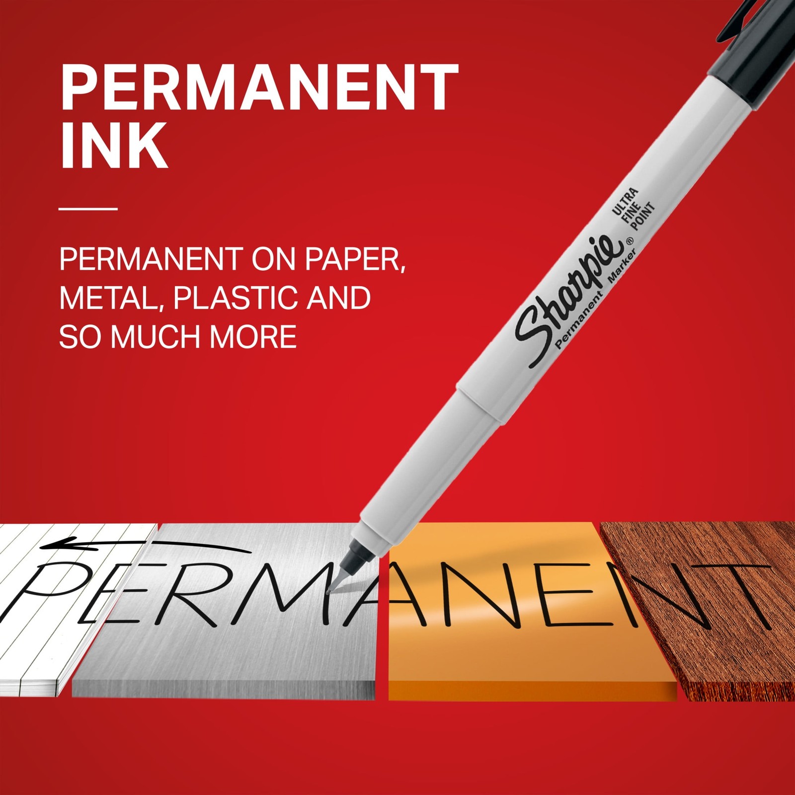 Sharpie Permanent Markers, Ultra Fine Point, Assorted Colors, 12 Count