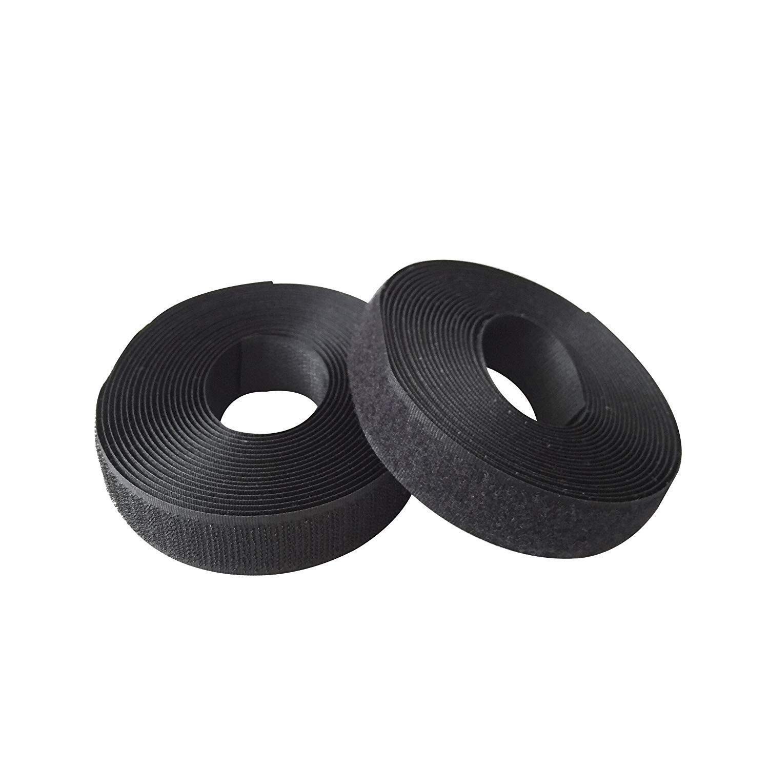 1 inches Width (25mm) 5 Yards Sew on Hook and Loop Strips,Interlocking Tape, Hoo