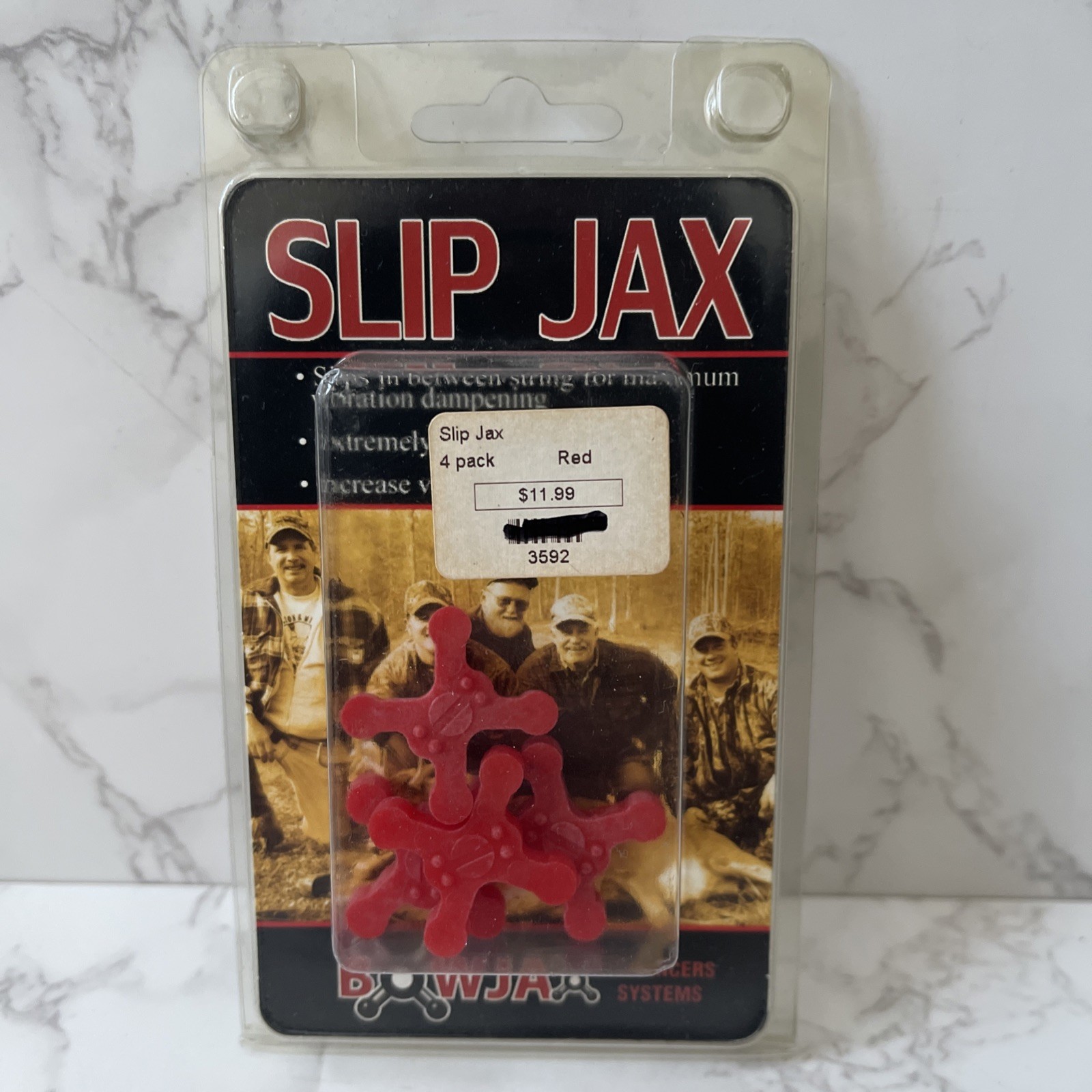 4 Pack BowJax Slip Jax String Silencers Red 1040 New NIP Dampeners