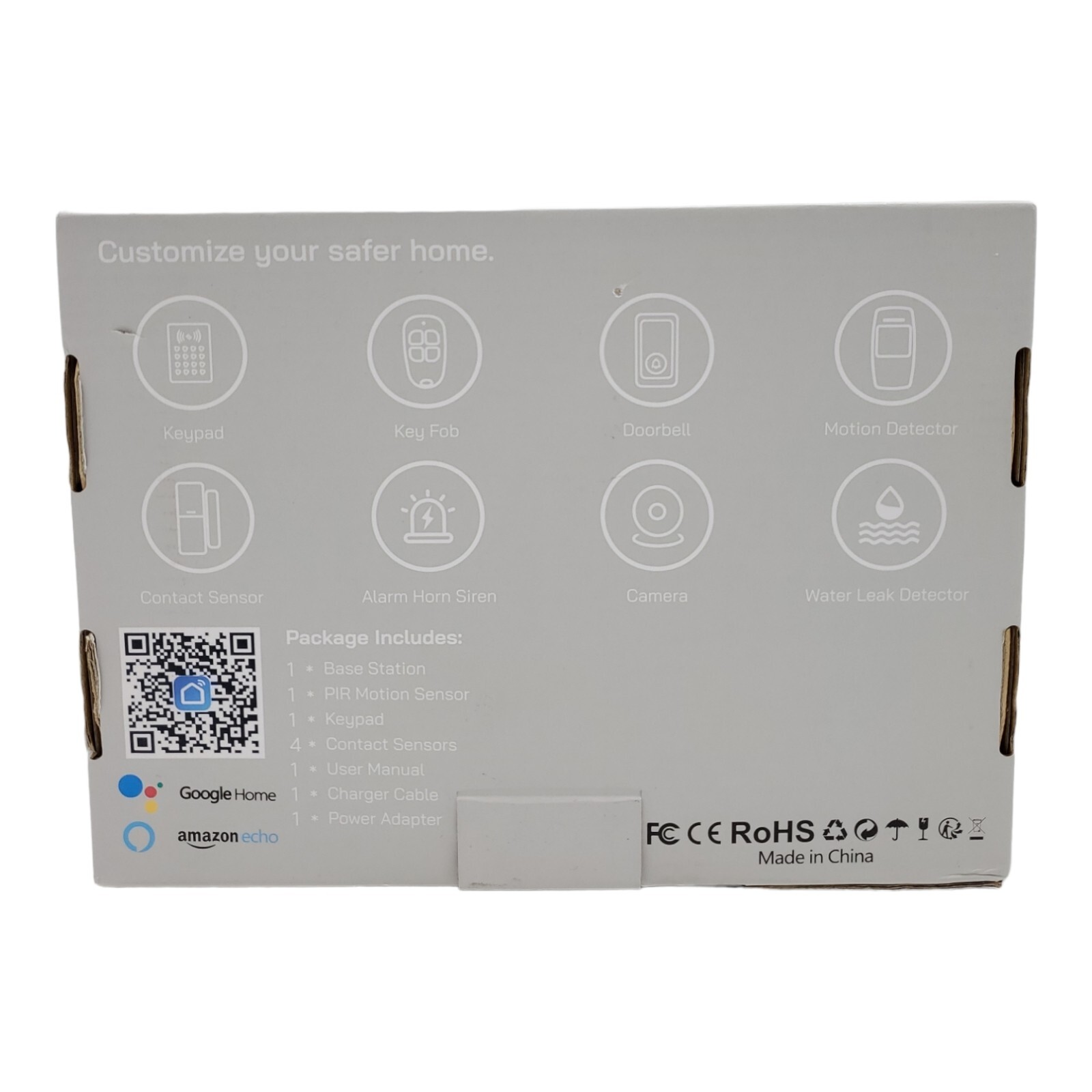7-Piece Home Alarm Kit - OEM by OUVOPO, Homebase Keypad Sensors - NEW US STOCK