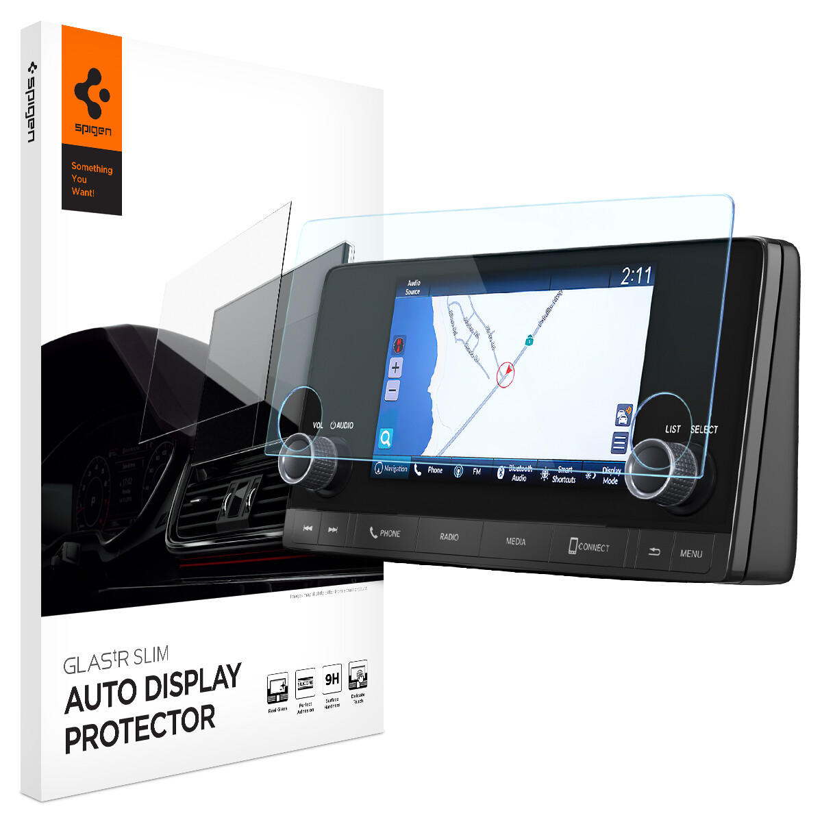 For Honda Civic 7" (2022-2023) ScreenProtector | Spigen [GLAS.tR Slim] AntiGlare