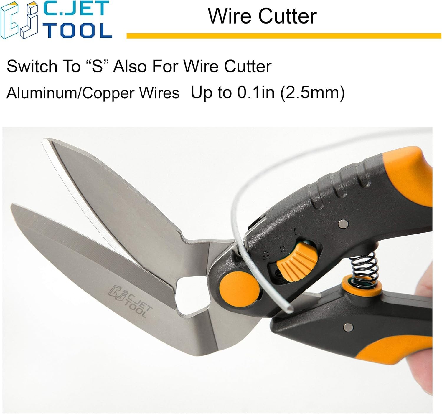 10" Heavy Duty Professional Scissors - Ergonomic Multi-Purpose Tool in Orange