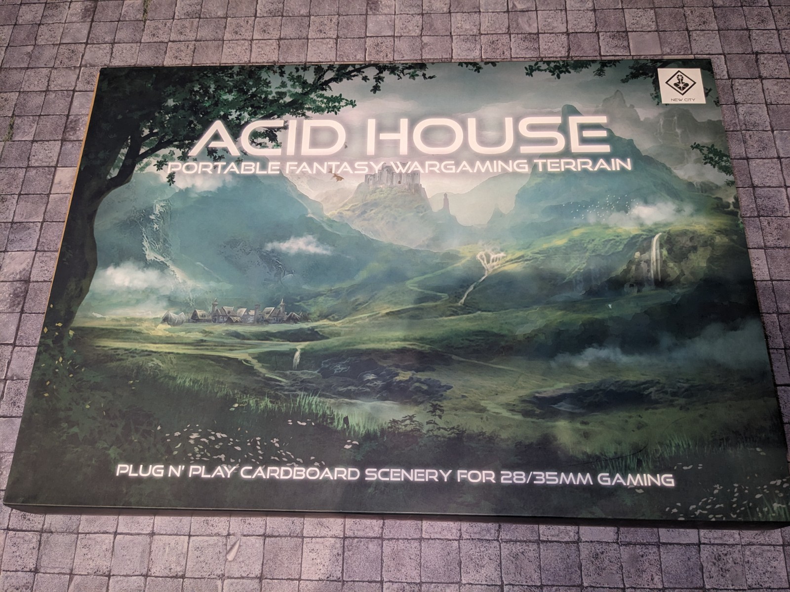 Acid House Terrain Fantasy New City Box Wargame & TTRPG Foldable Terrain OOP