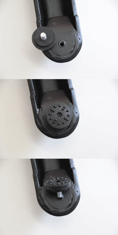 1.5"H Table Base Feet Leveler 48-Pack Black Plastic Stabilizer Wedges Leveling