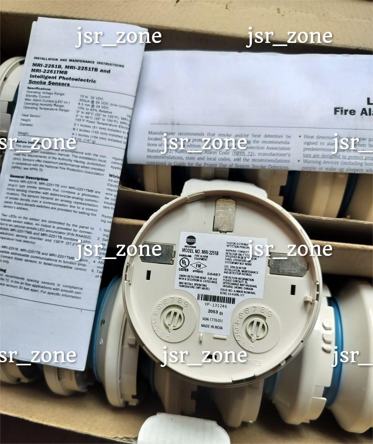 Secutron MRI-2251B Photoelectric Smoke Detector