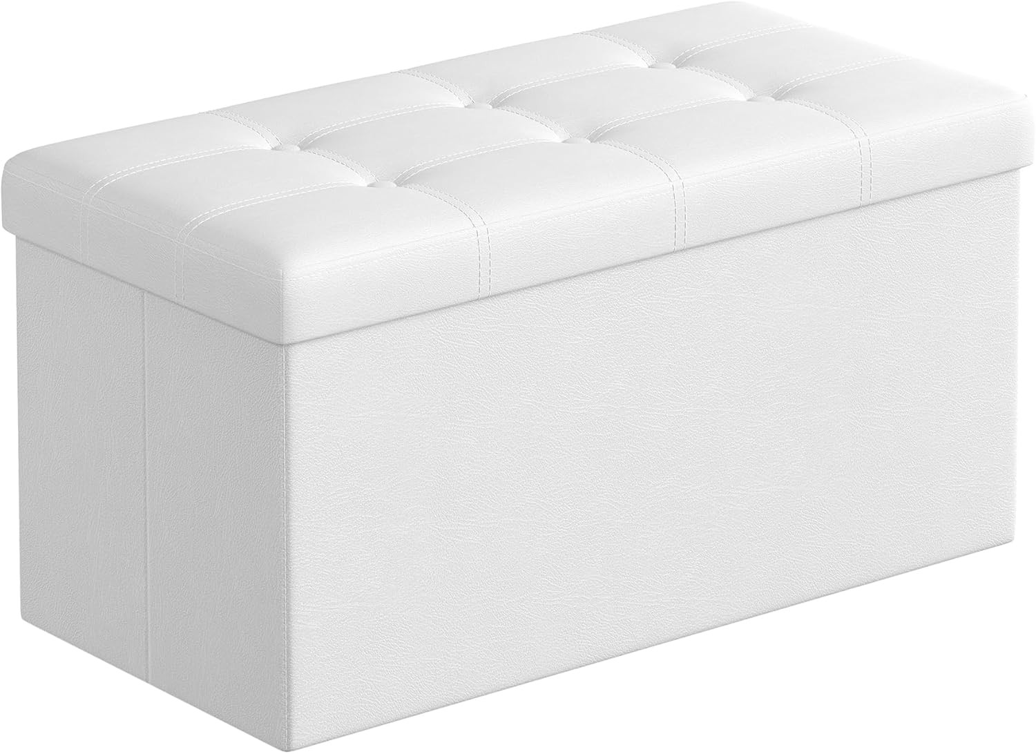 MAZIE Collection 30 Inches Folding Storage Ottoman Bench Ottoman W/ Storage Foot