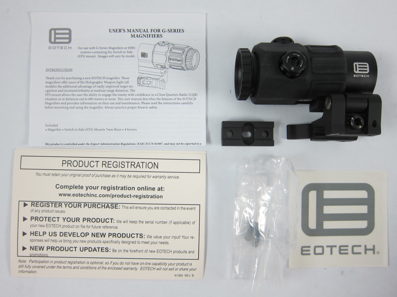 EOTech HWS EXPS2-0 Red DOT Site with EOTech G45 5X Magnifier STS Mount