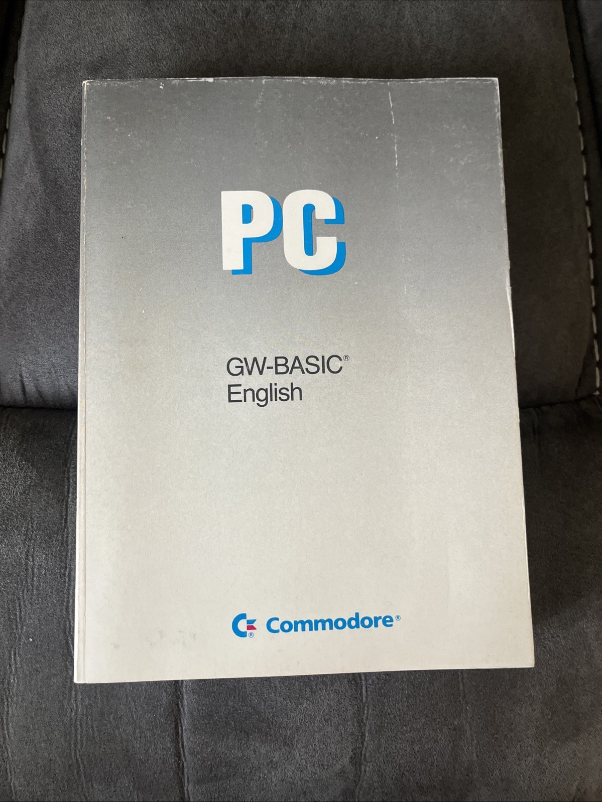 PC GW-BASIC English Commodore Book Manual 319292-01 Amiga