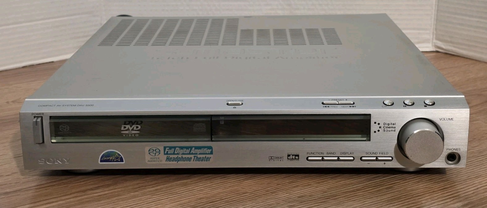 Sony S-Master 5.1 Inch Digital Amplifier CD / DVD Sound System W Remote & Cables