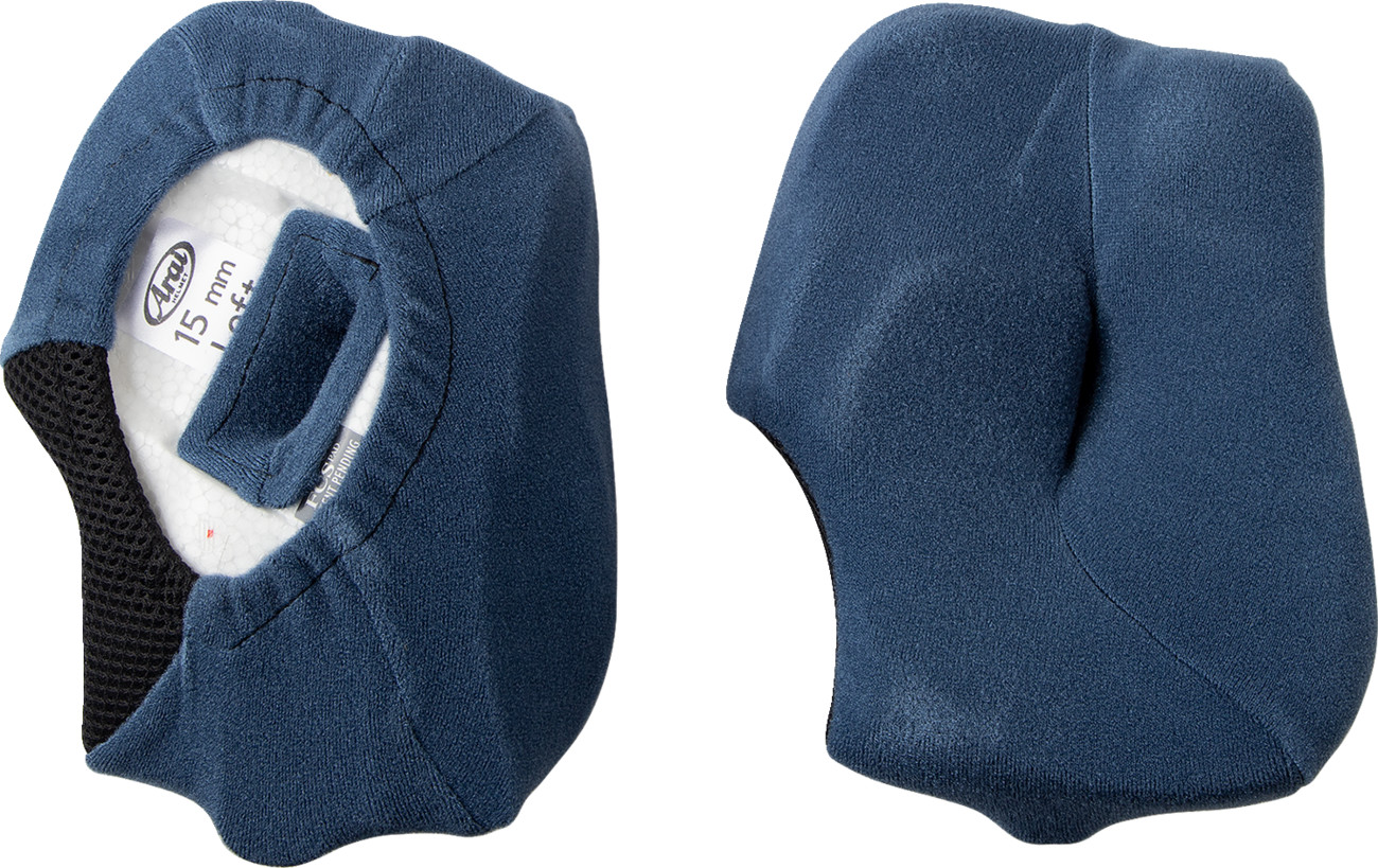 Arai Cheek Pads for Regent-X Helmets - 15mm - Black Motorcycle ATV/UTV 055717