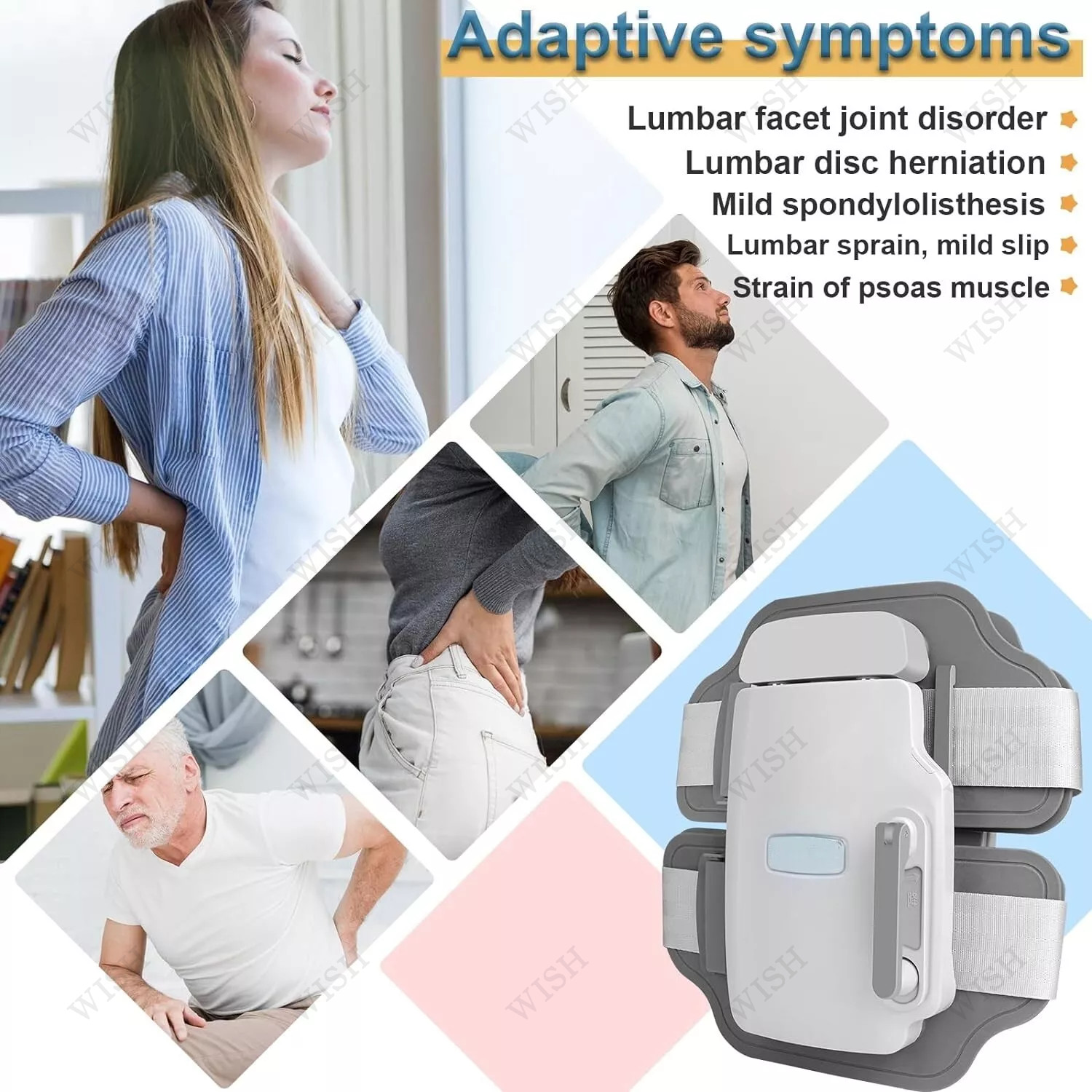 Lumbar Traction Device, Lower Back Pain Relief，lumbar decompression belt