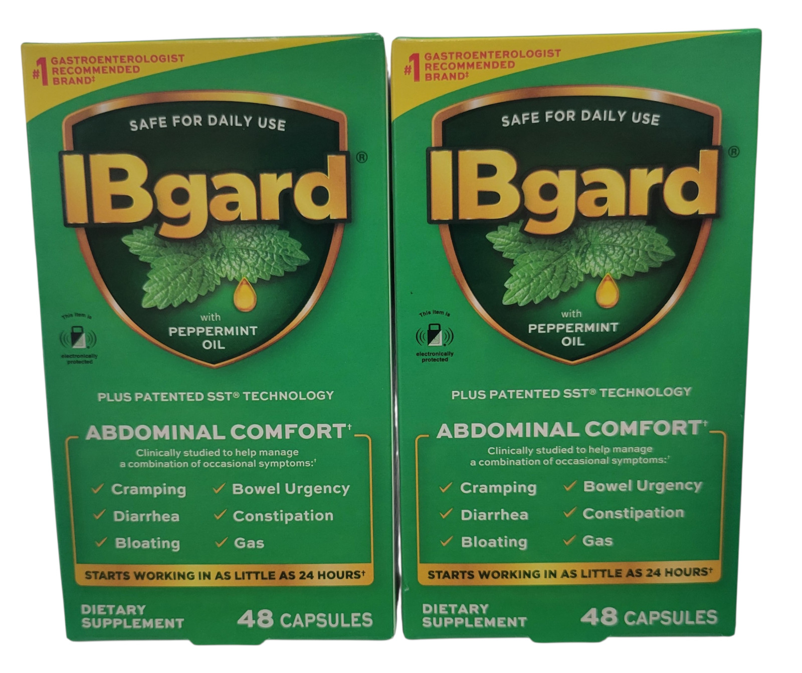 IBgard Gut Health, Peppermint Oil Capsules for Abdominal Comfort, 48ct 2pk
