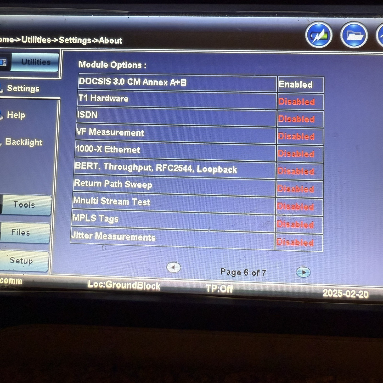 VeEX Vepal CX350 CATV TDR Docsis Meter
