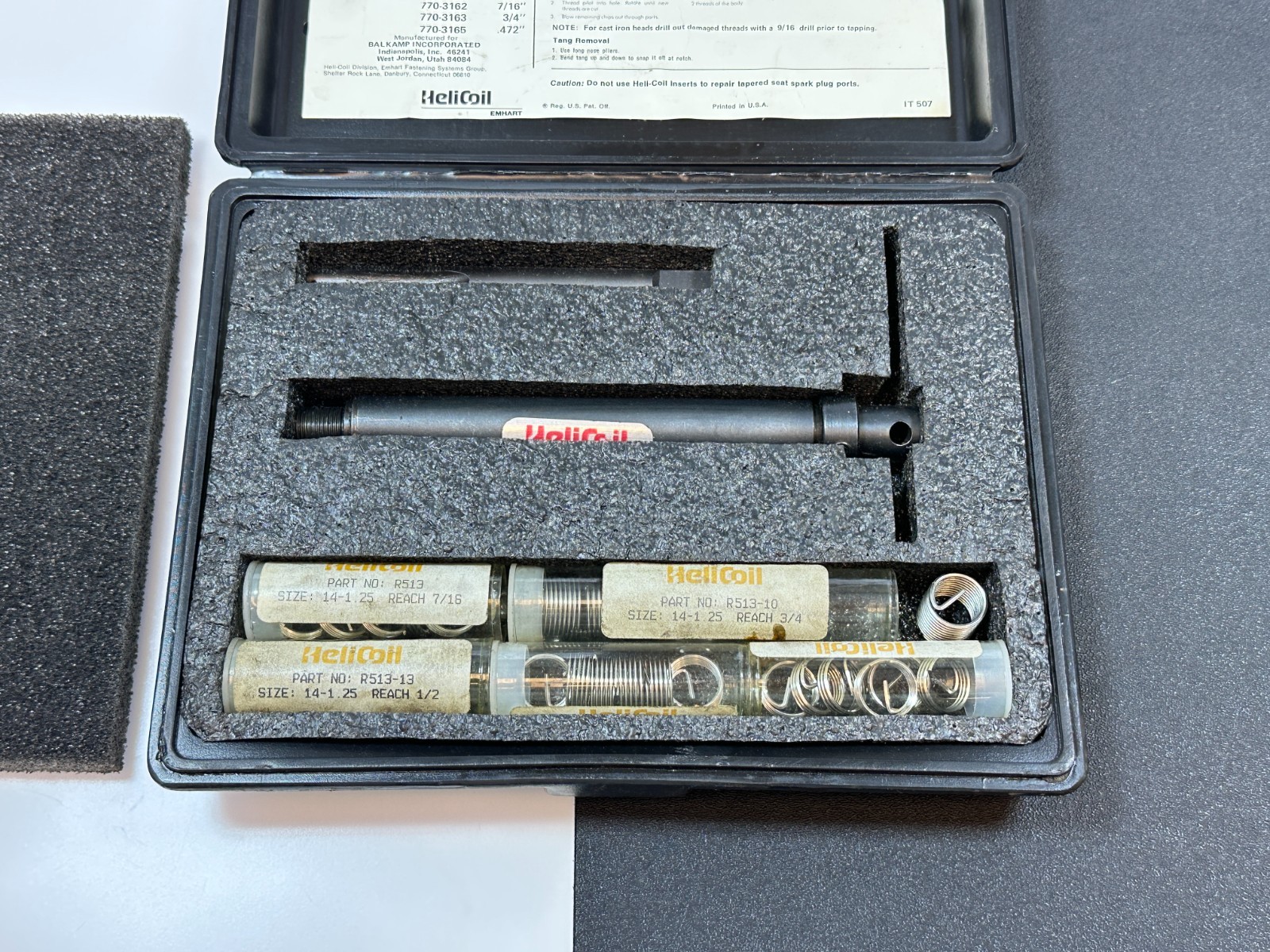 NAPA Balkamp HeliCoil Spark Plug Thread Repair Insert Kit 14-1.25mm - 770-3065