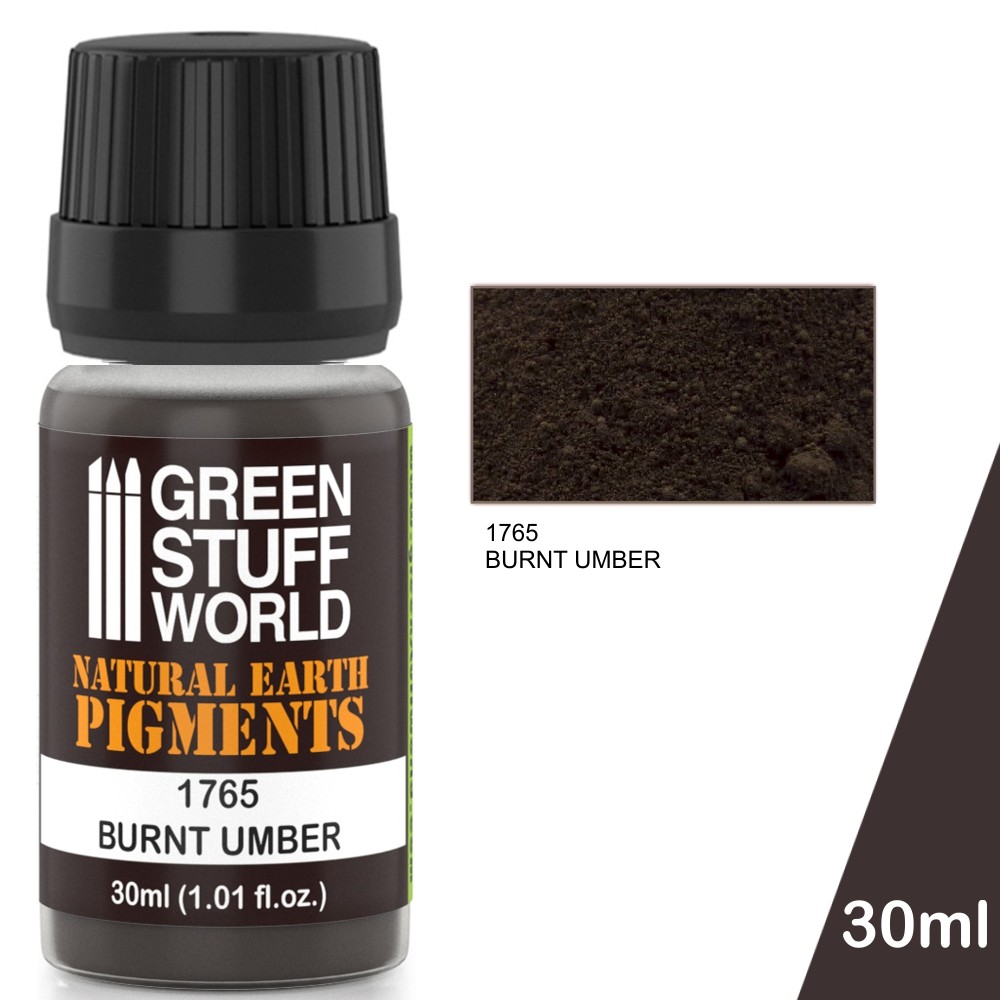 Pigment BURNT UMBER - Natural Earthy Powder Modelling Miniatures Figurines