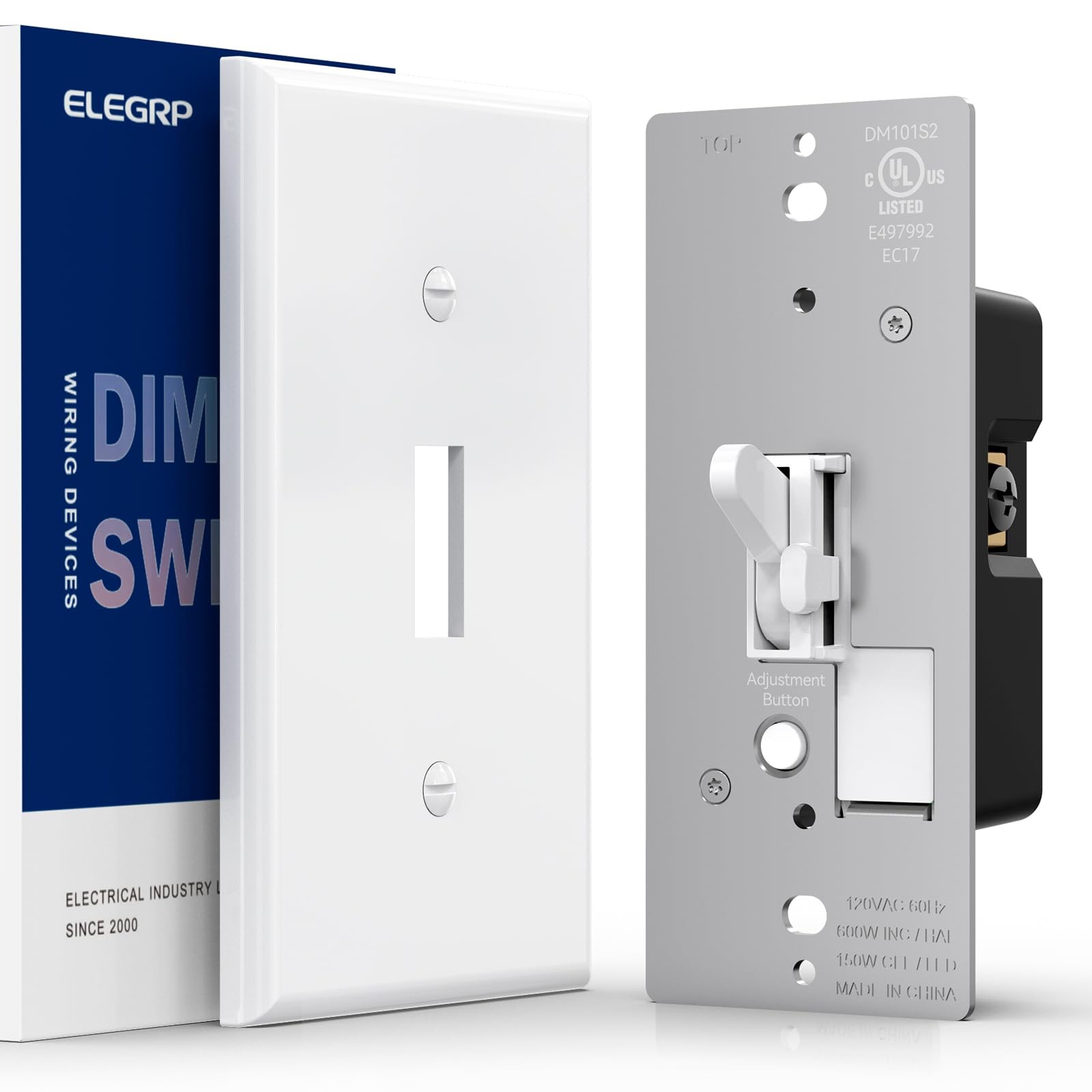 Digital Toggle Dimmer Switch for Dimmable LED, CFL and Incandescent Light Bul...