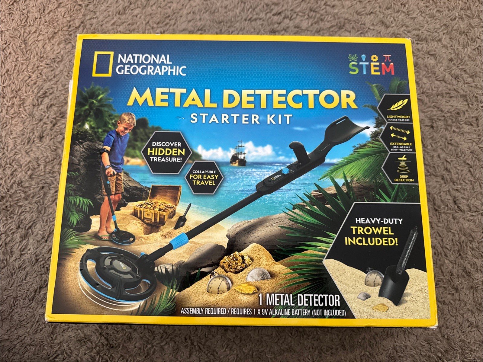 National Geographic Starter Metal Detector Kit for Kids - Kids Metal Detector...
