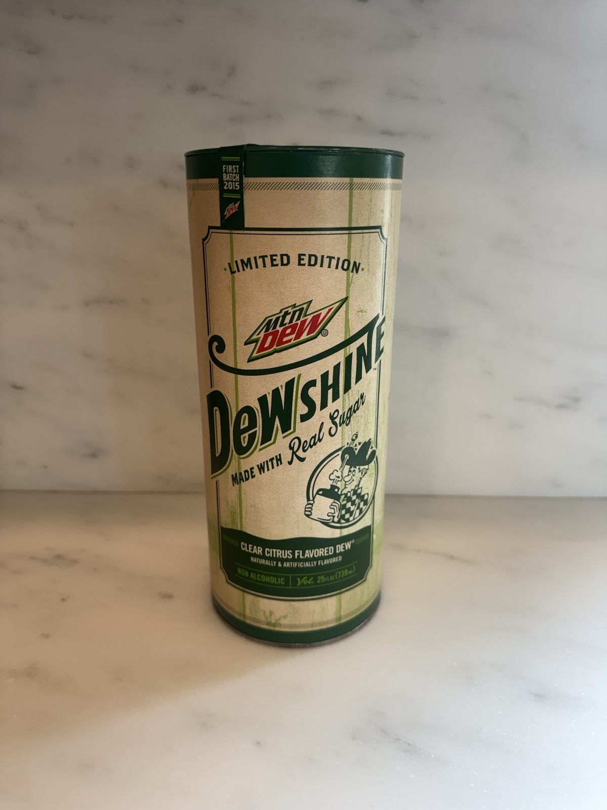Mountain Dew DEWshine 25 Fl.oz Limited Edition Collectible Glass Jug