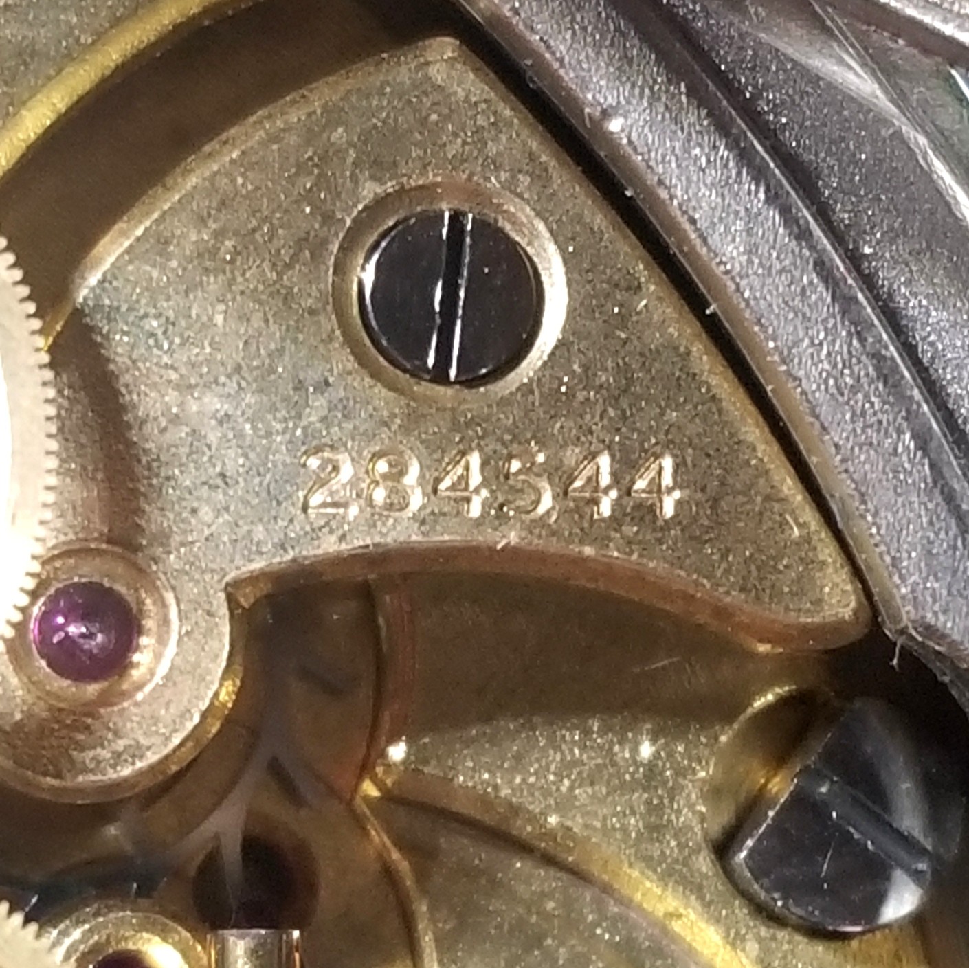 J0269 1948 Swiss Large Lemania Split Second Stop Watch, Needs Work.