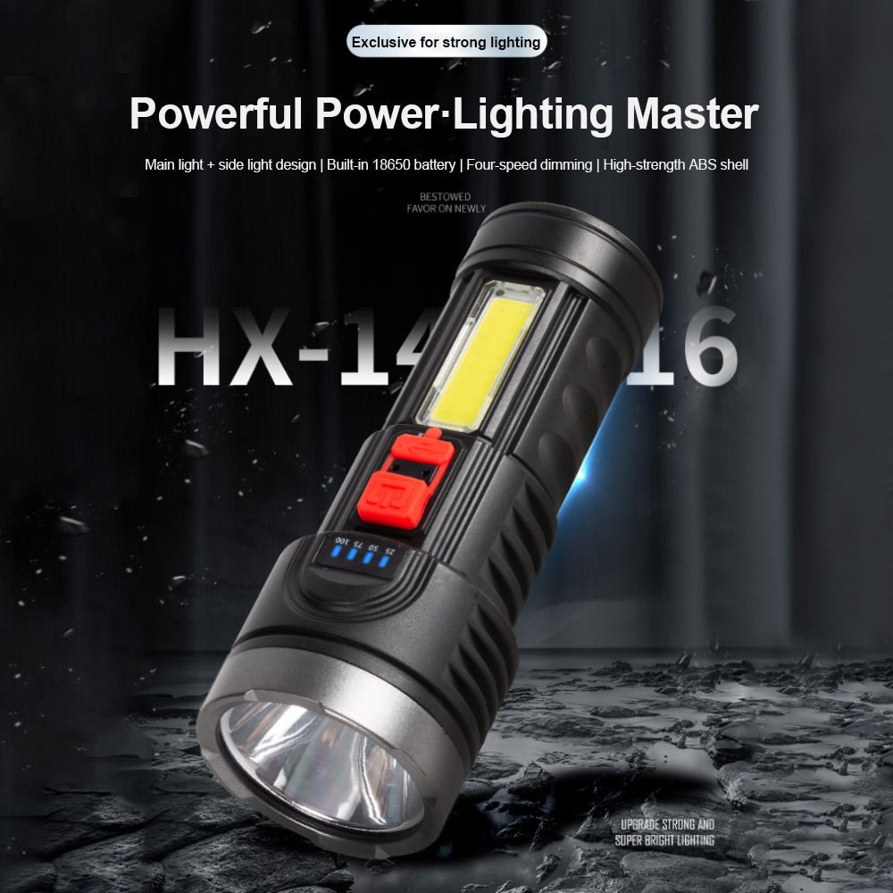 350000000 Lumen Super Bright LED Tactical Flashlight Rechargeable LED Work Torch