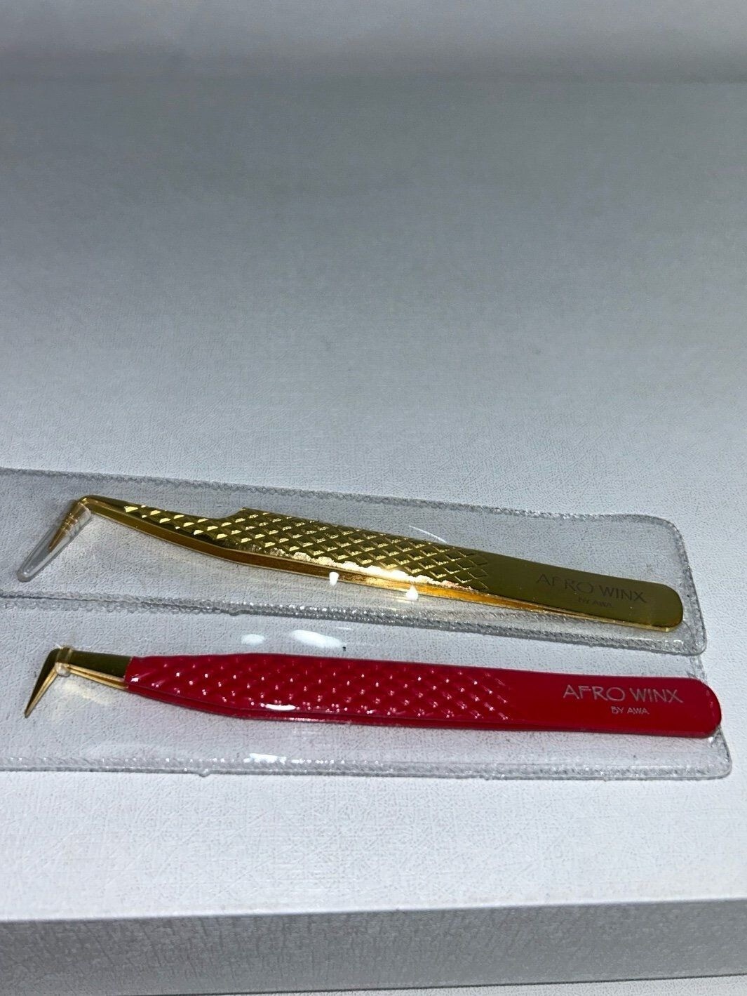 2 New Afro Winx Eyelash Extension Tweezers with Grip Volume and Isolation