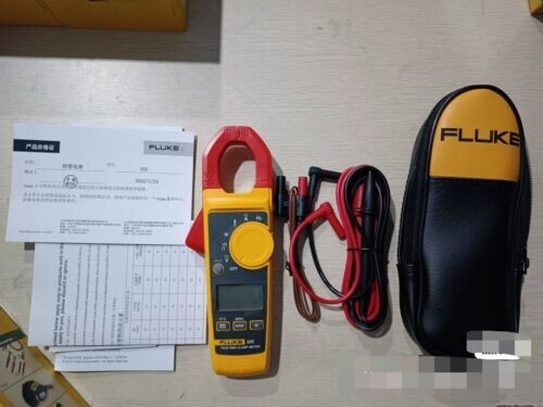Fluke 325 True-RMS AC/DC Clamp Meter, Temperature Probe, Leads & C23 Case