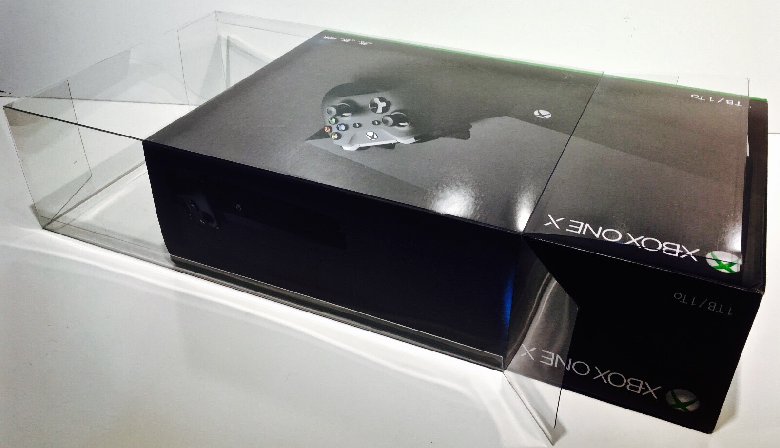1 Console Box Protector For XBOX ONE X Console Boxes Clear Custom Display Case