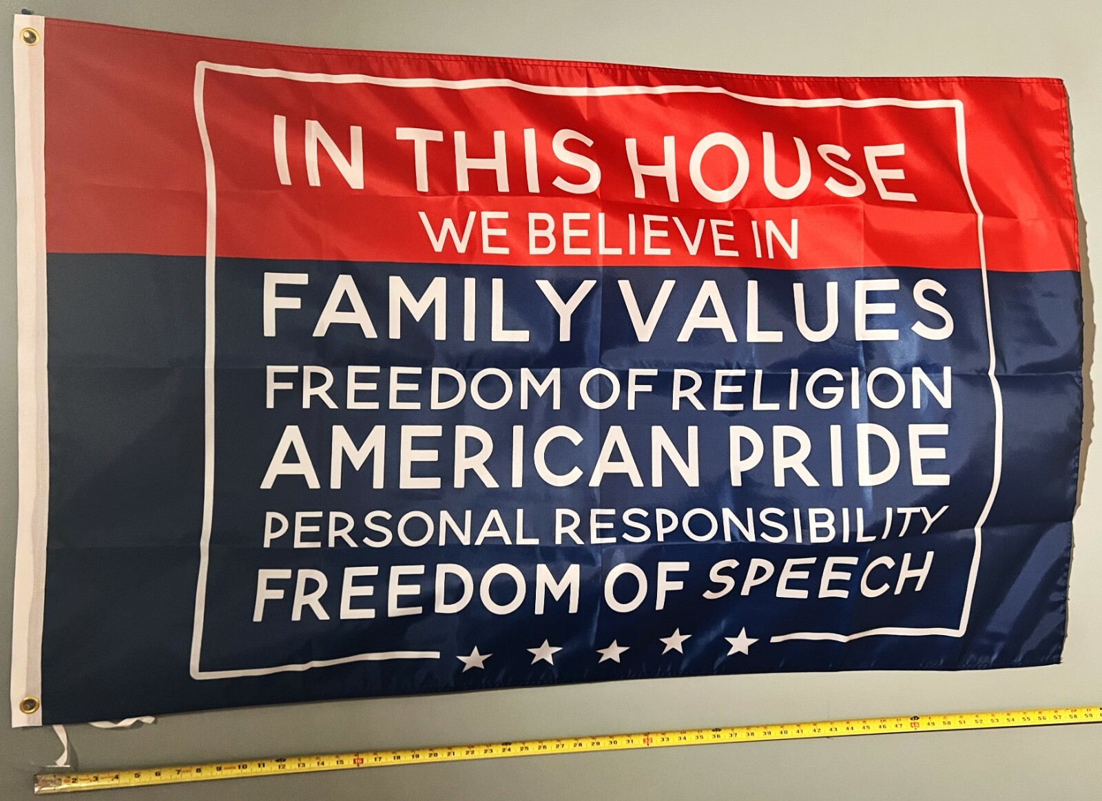 DONALD TRUMP FLAG FREE USA SHIP Believe Freedom Of Speech Desantis USA Sign 3x5'