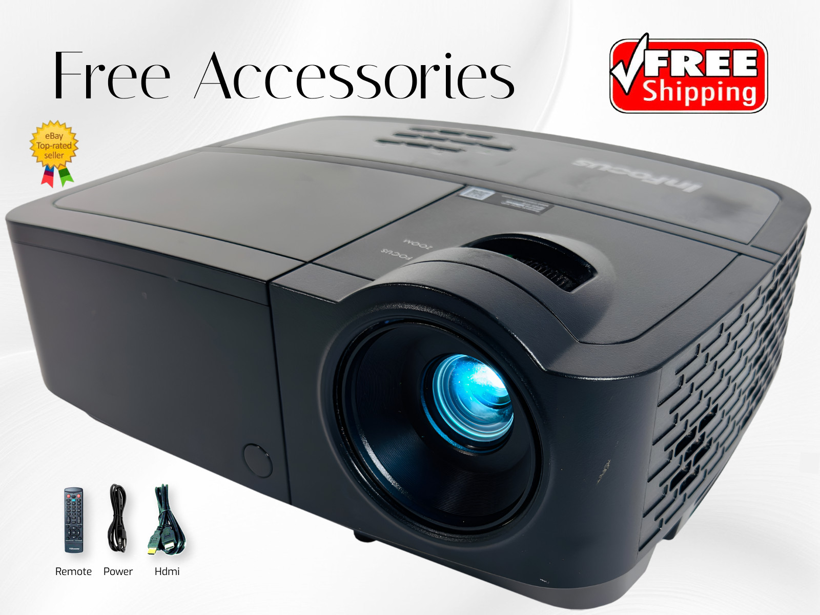 3500 ANSI DLP Projector for Golf Race Flight Simulator HDMI 1080p w/Bundle