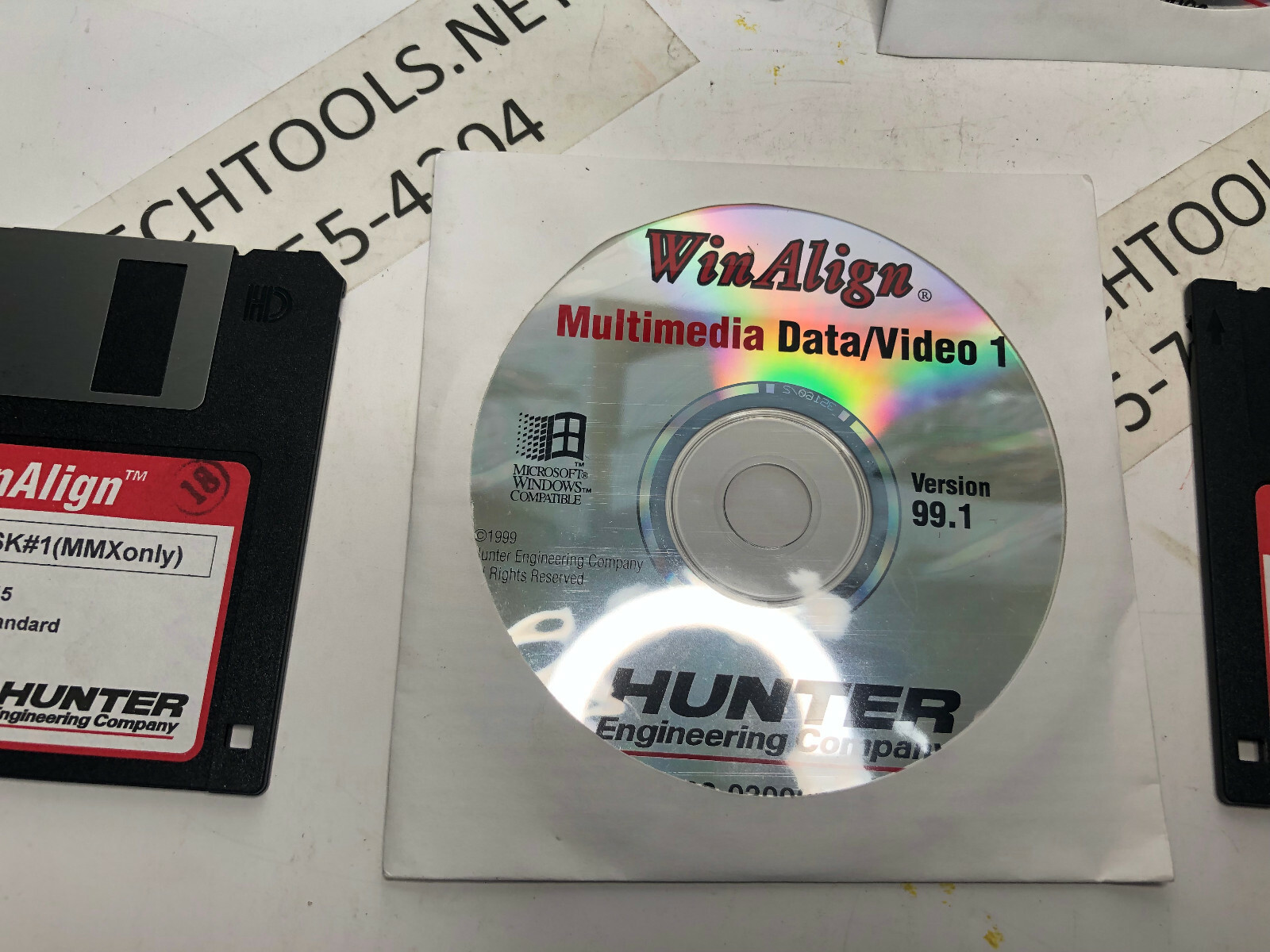 Hunter S411 WinAlign Alignment Installation CD Set 128-367-2 Software V 99.1 P70