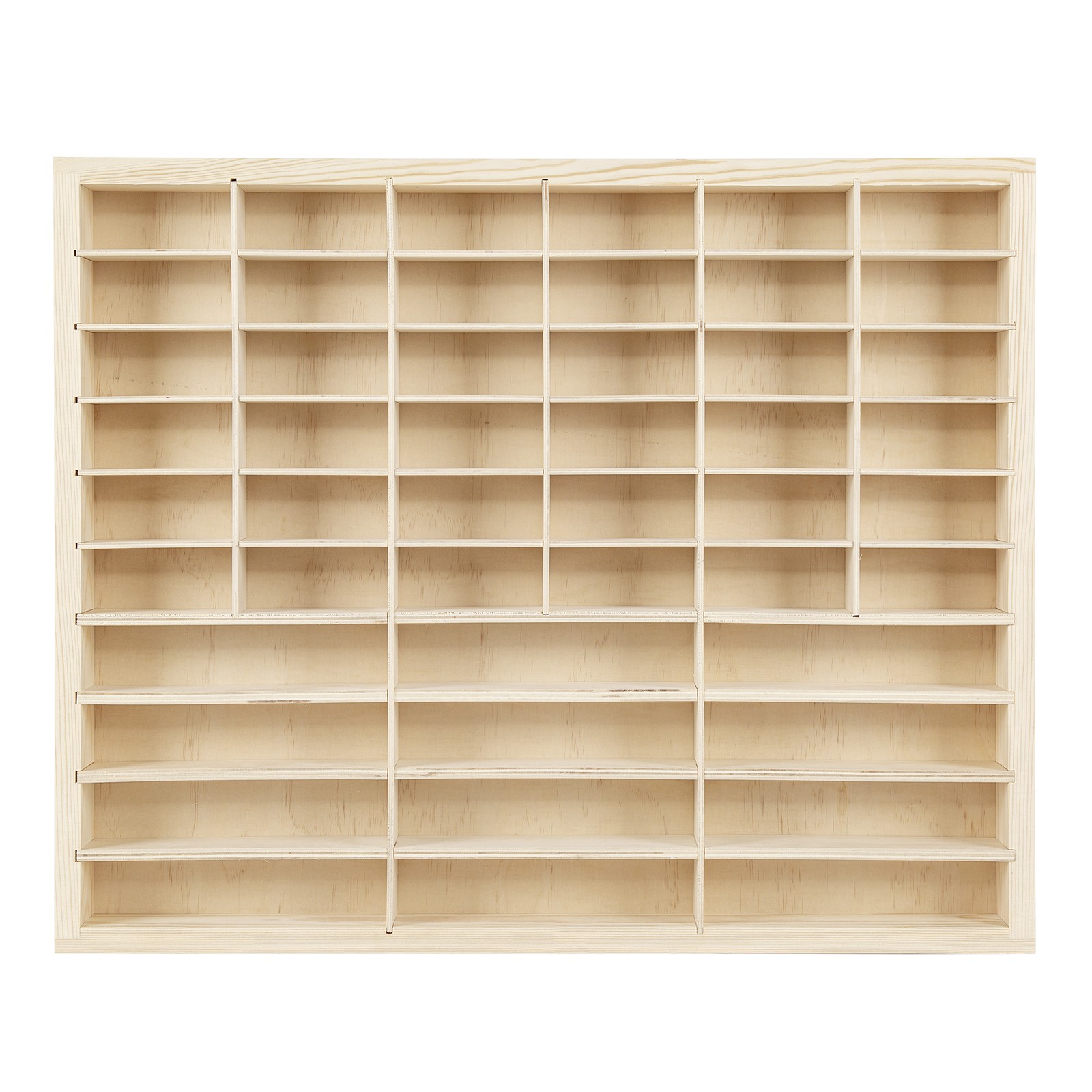 48-Grid Solid Wood Storage Box for 1:64 Car Model Toy Display Collection Holder