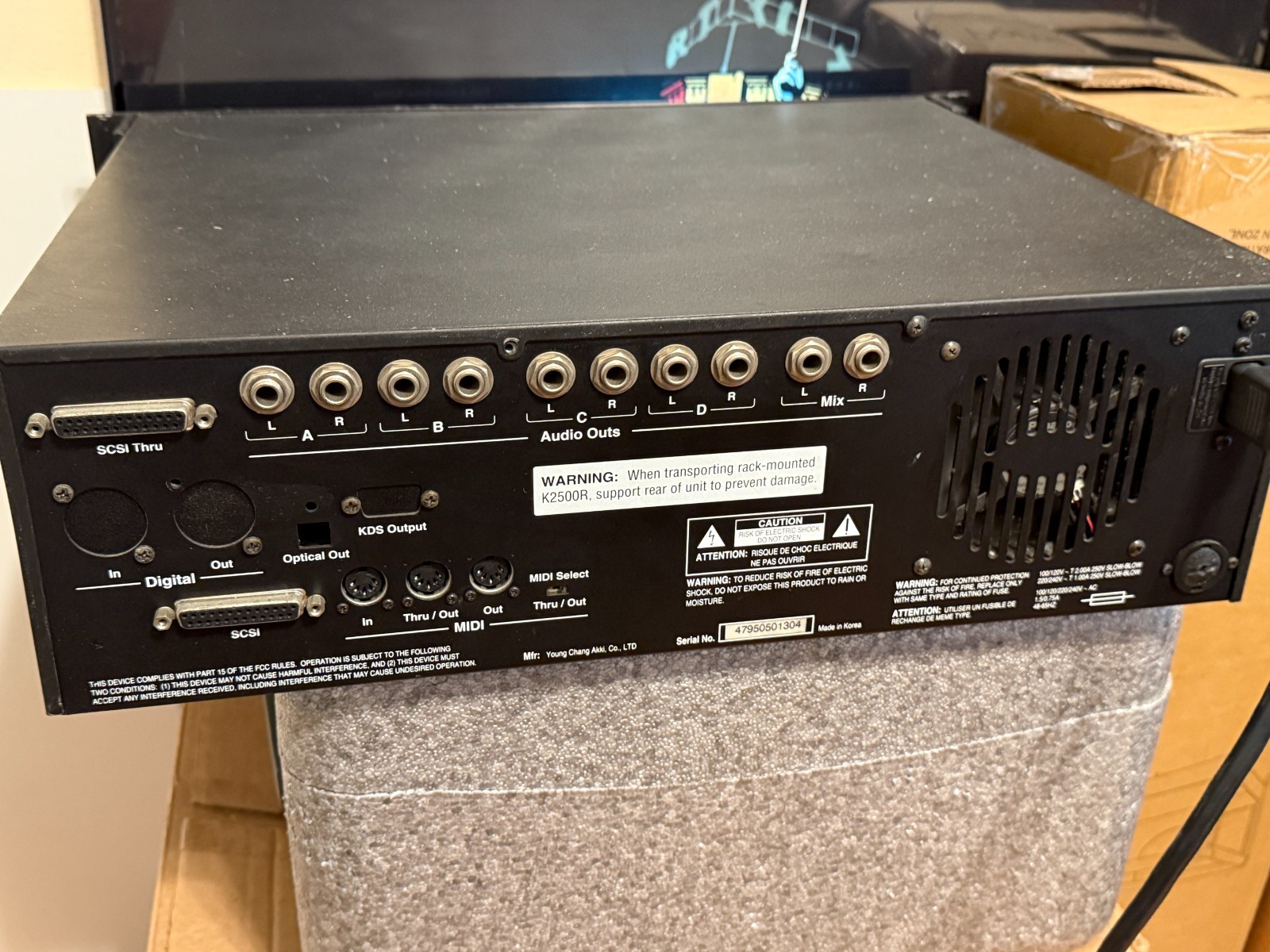 KURZWEIL K2500R Sampler V.A.S.T. Variable Architecture Synthesis