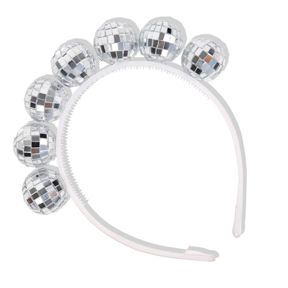 Disco Ball Headband Party Decoration Accessory for Festive Nightclub Events