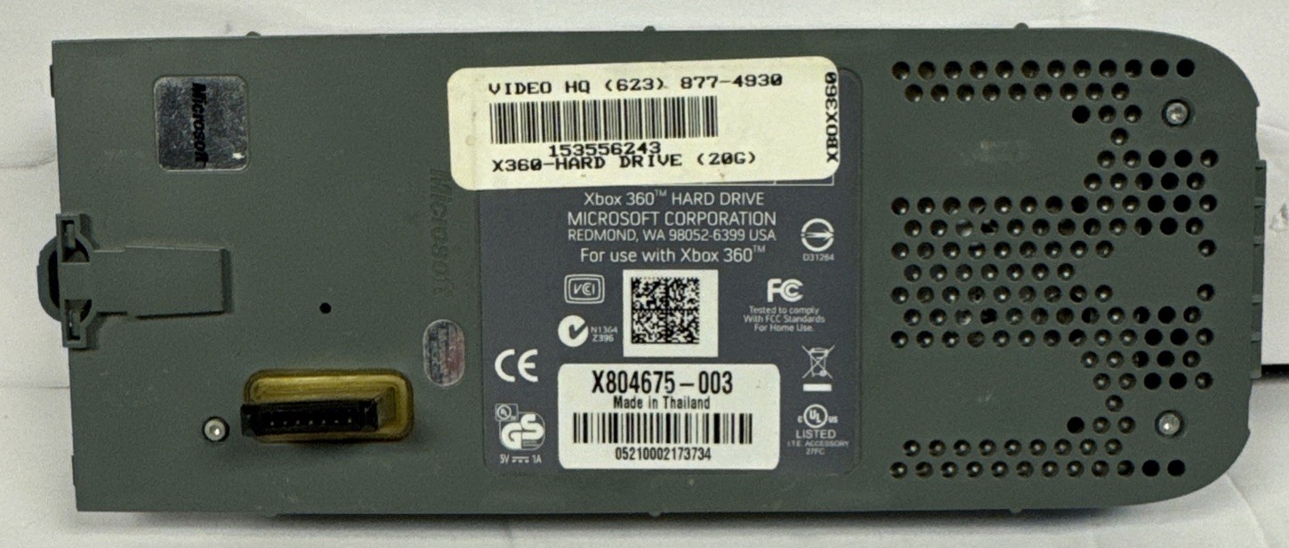 Authentic Microsoft XBOX 360 20GB Hard Drive
