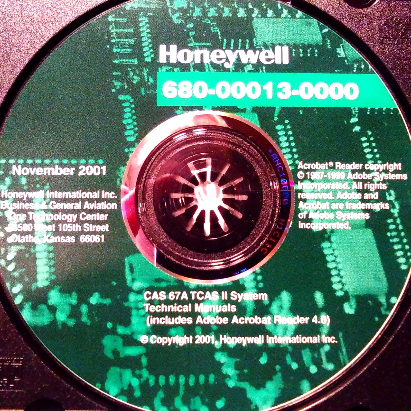 CAS 67A TCAS II Technical Manuals on CD, kpn 680-00013-0000