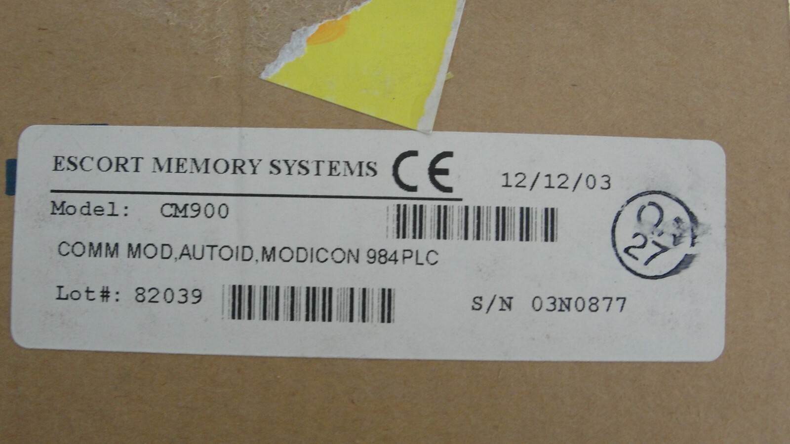 Escort Memory Systems CM900 auto id interface module new