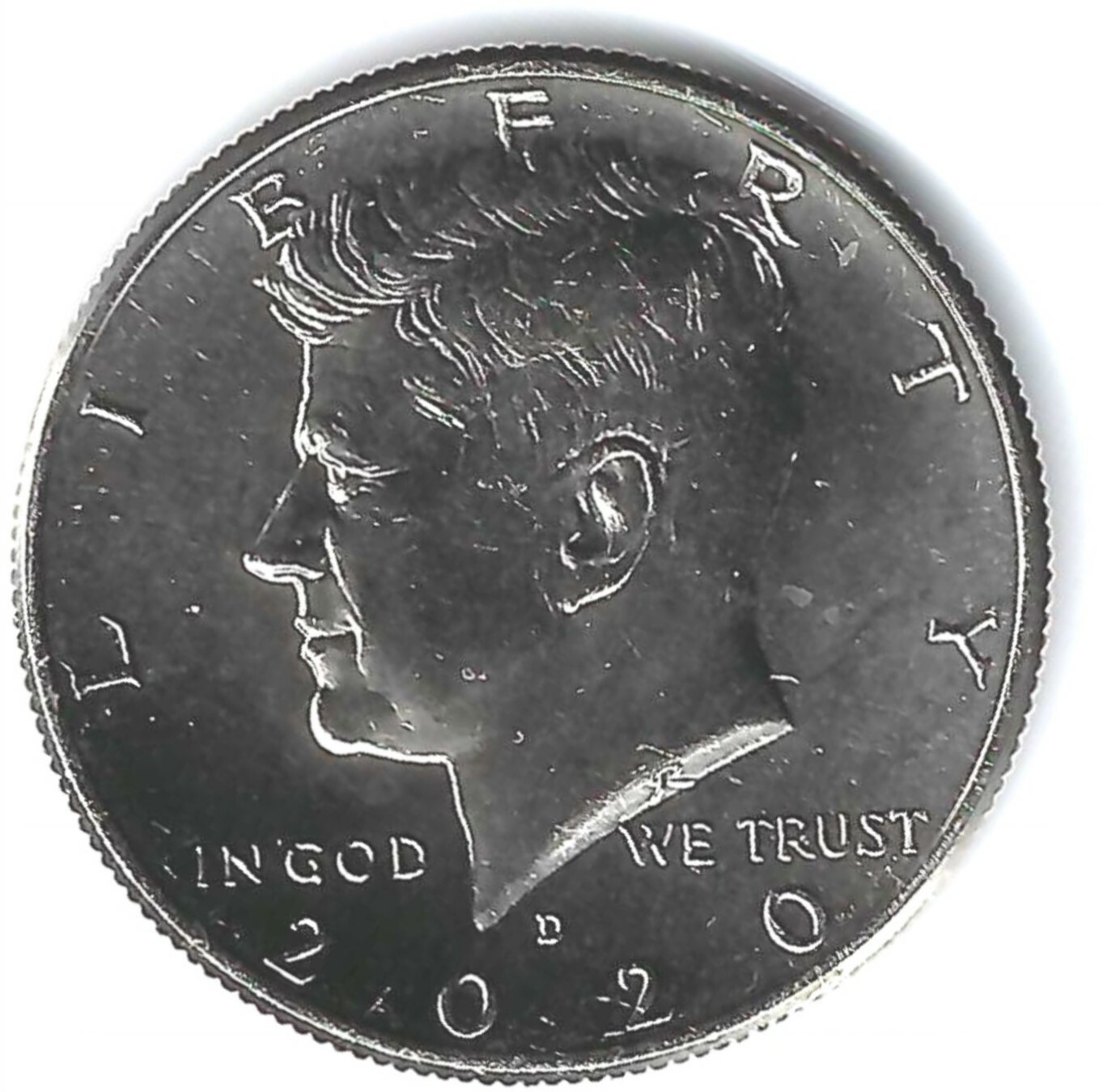 2020-D Brilliant Uncirculated Copper-Nickel Clad Copper Strike Half Dollar Coin!