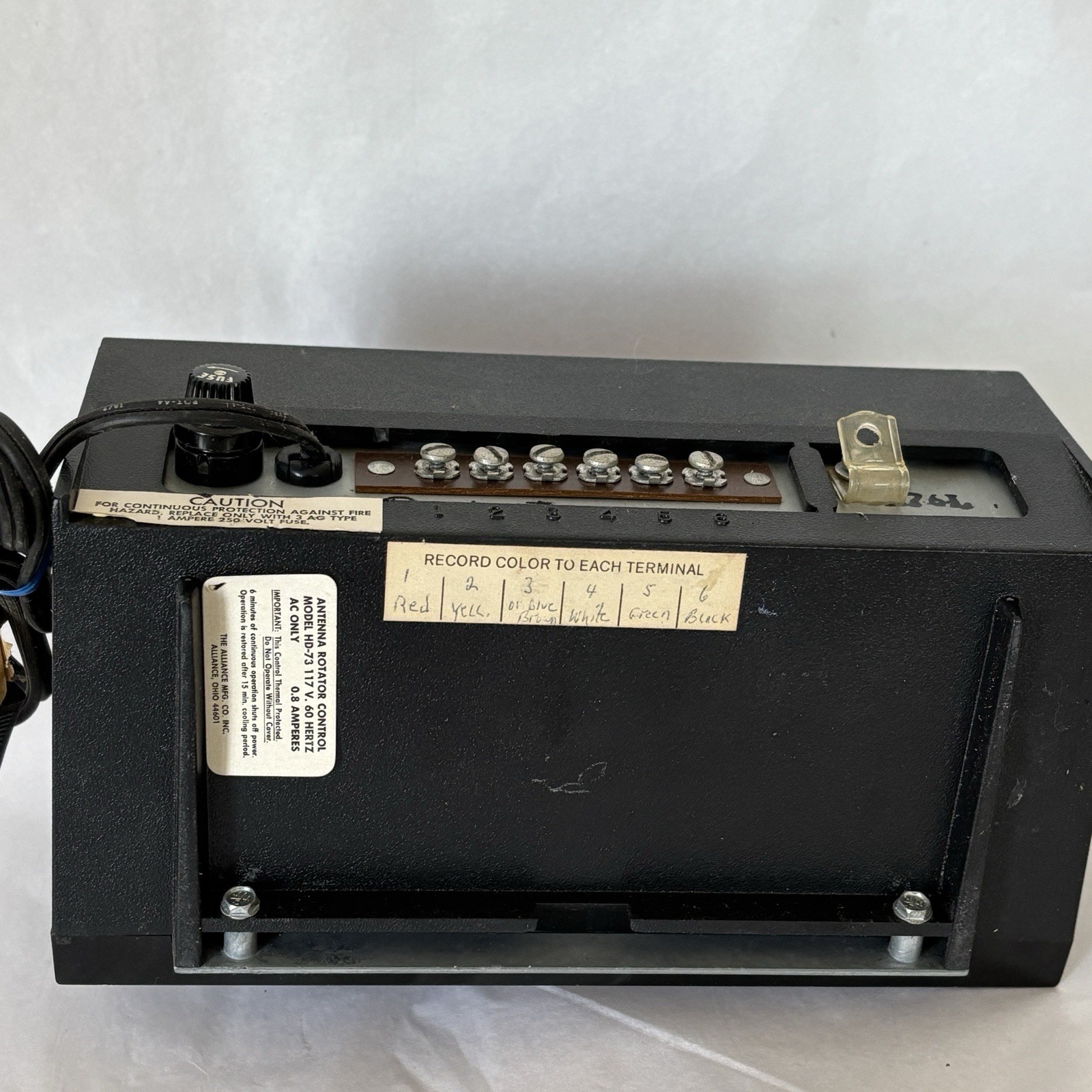 Alliance HD73 Azimuth Indicator Dual Speed Antenna Rotator Controller