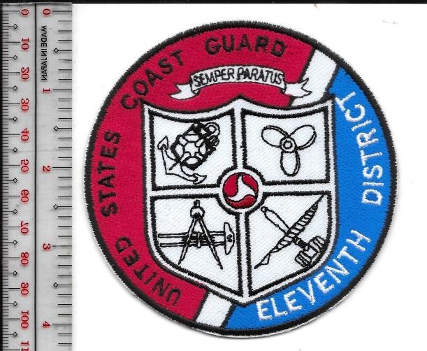 US Coast Guard USCG 11th District Pacific Southwest D11 Patch NO TARIFF