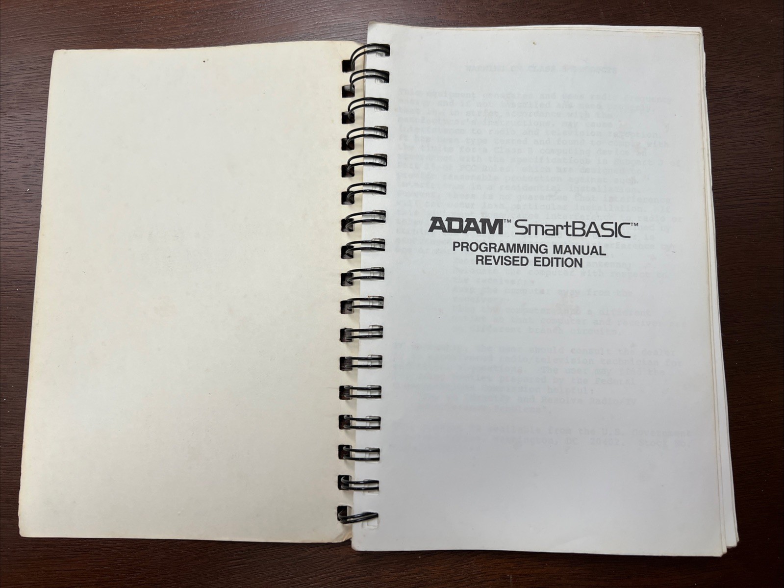 ADAM SMART BASIC PROGRAMMING WITH ADAM MANUAL