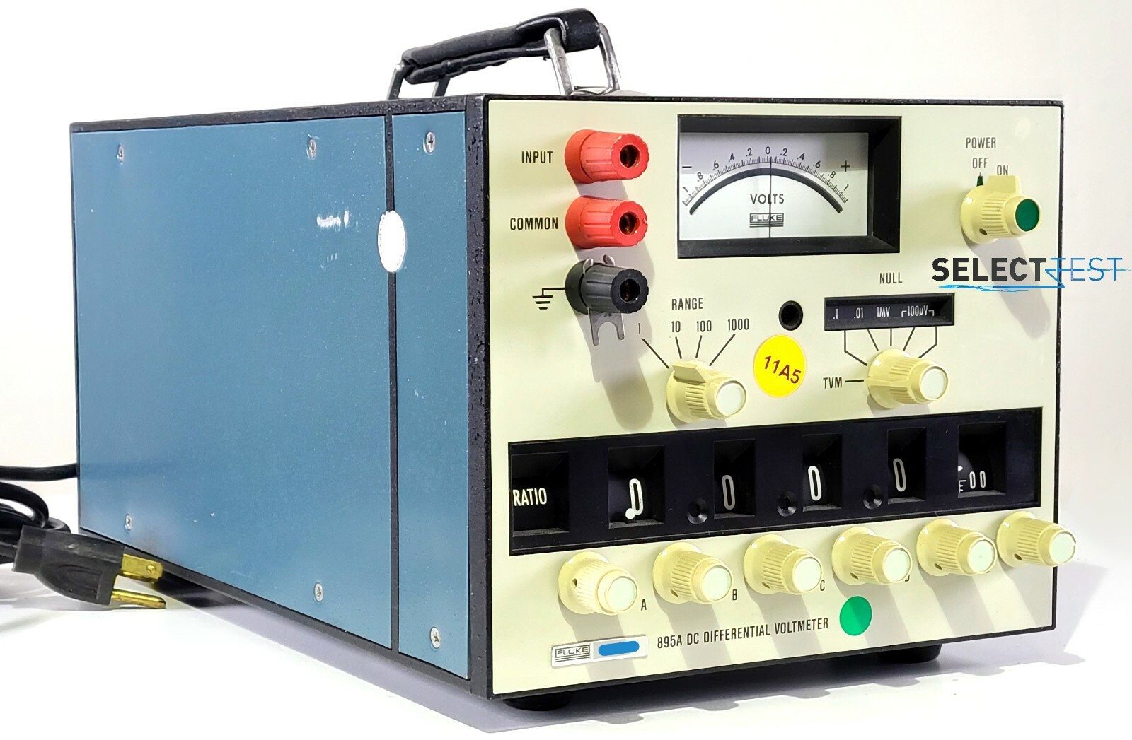 FLUKE 895A DC DIFFERENTIAL VOLTMETER, 0 - 1100 VOLTS ****LOOK**** (REF.: 005G)