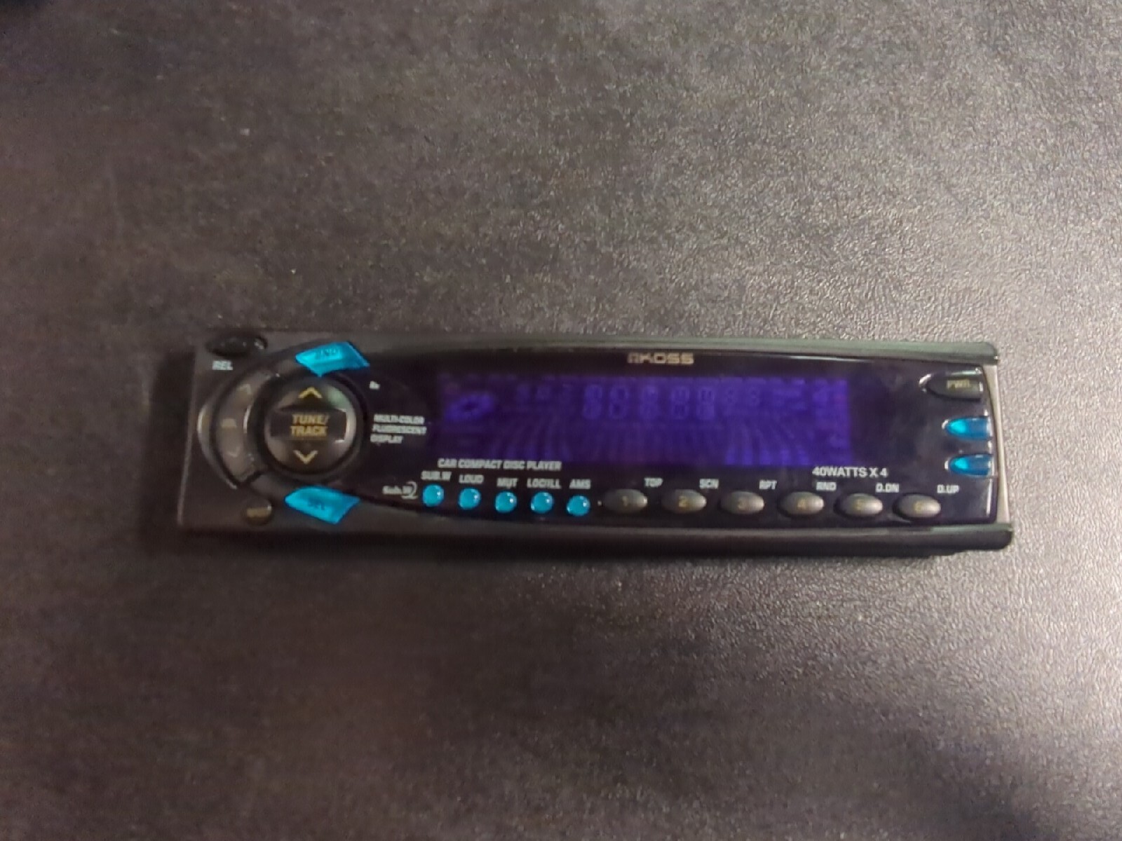 RARE - KOSS CAR STEREO CD PLAYER RADIO FACEPLATE