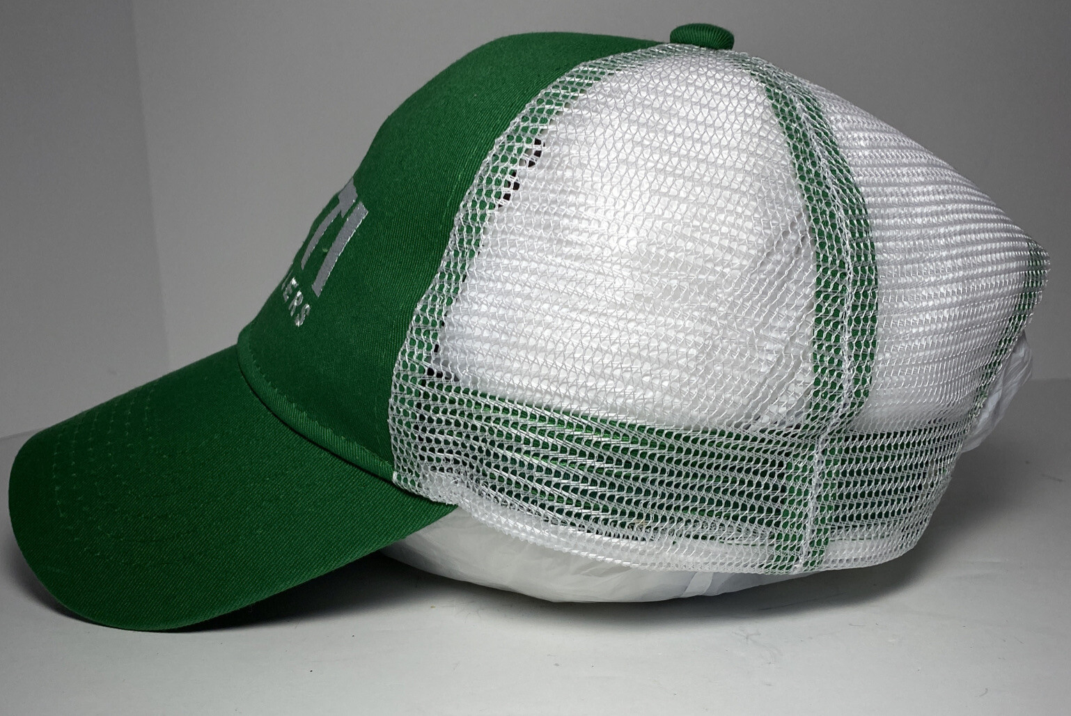 YETI Coolers Logo Trucker Hat Cap Green White Mesh SnapBack