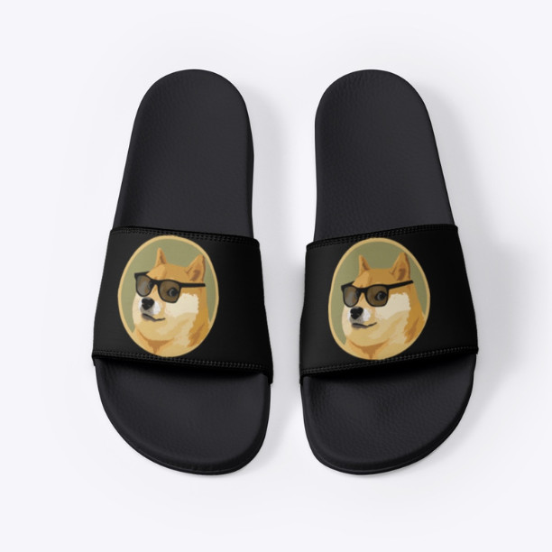 Doge Slides Dogecoin Sandals