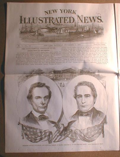 Best15 reprint newspapers 1860-65 LINCOLN elected INAUGURATED Gettysburg Address