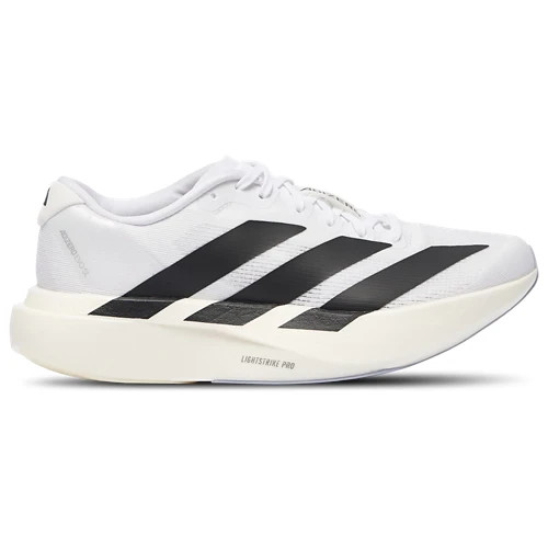 adidas Adizero Evo SL White Black KI8482 Sz 4Y-7Y Womens Boys Kids New Run Club