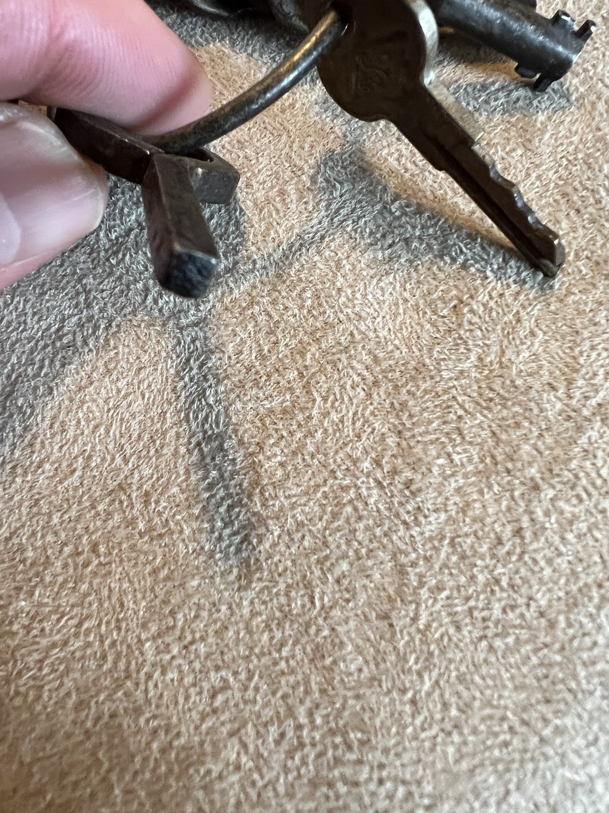 Vintage SKELETON KEYS & FLAT KEYS Assorted on Ring